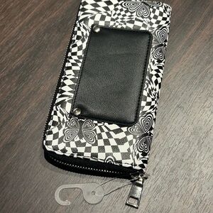 Black and White Checkered Wallet